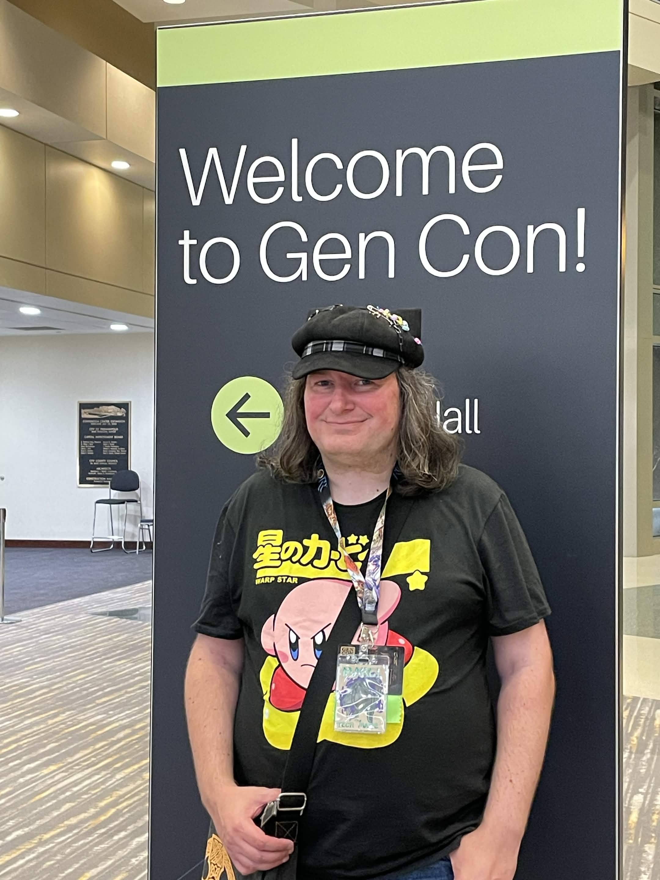 A picture of me, in front of the Gen Con sign
