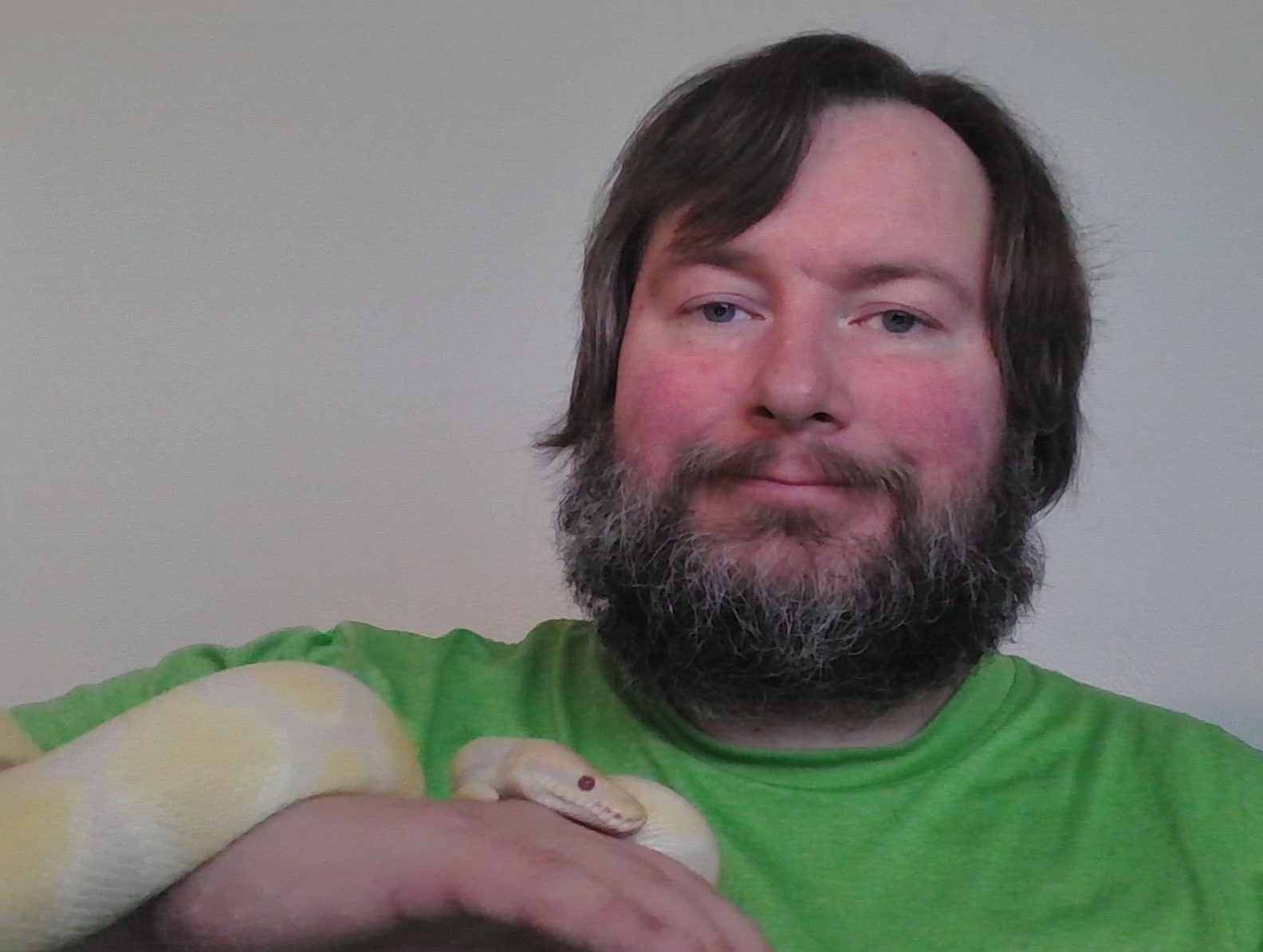 Me with my pet snake